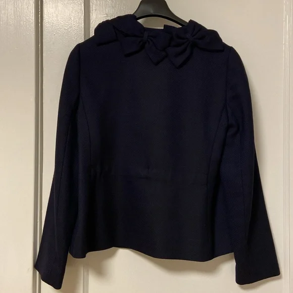 Rebecca Taylor Blazer with Bows - Navy - Size 2 - Picture 3 of 8